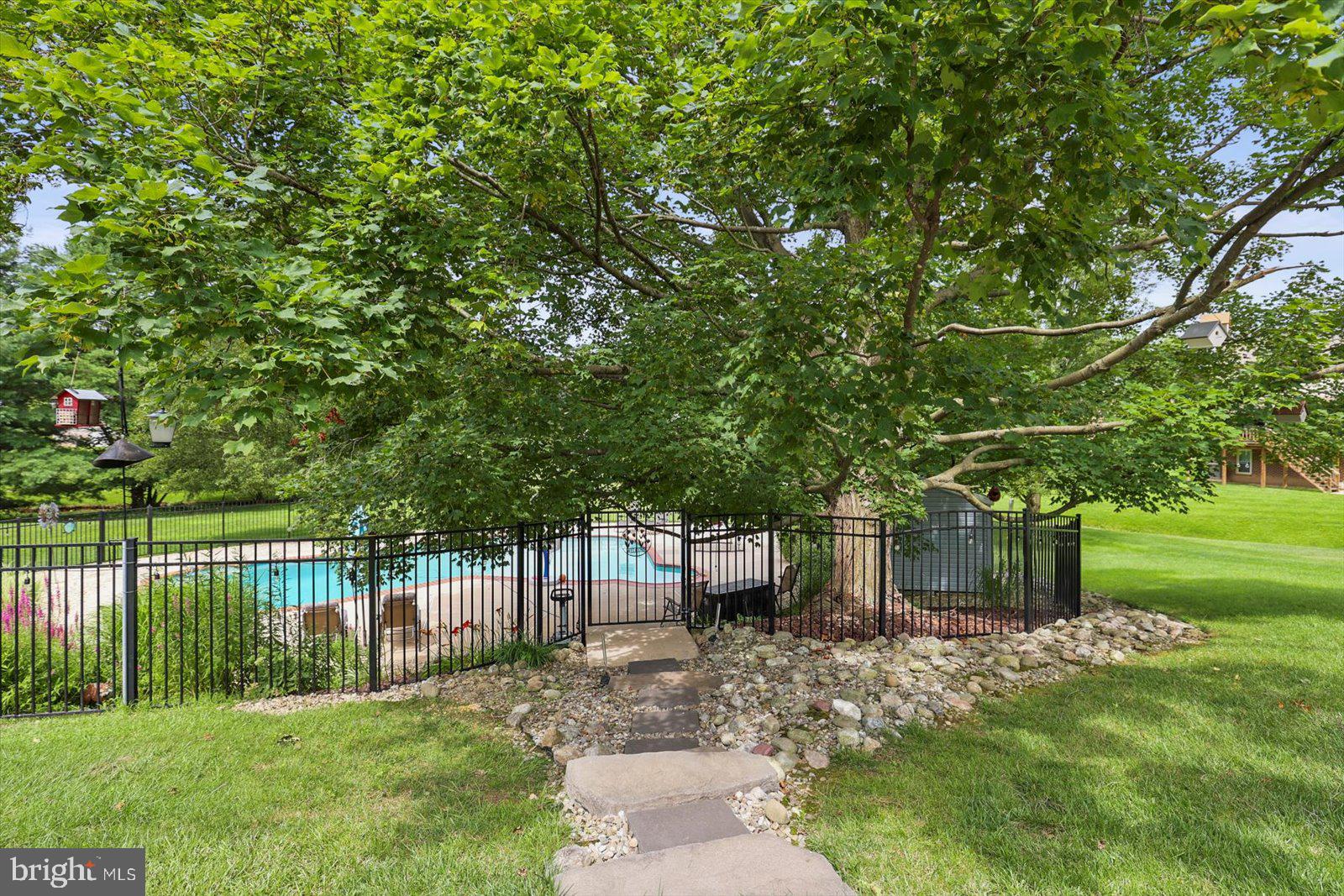 124 Lexington Road York, PA 17402 - Photo 44 of 56 a view of a backyard with wooden fence