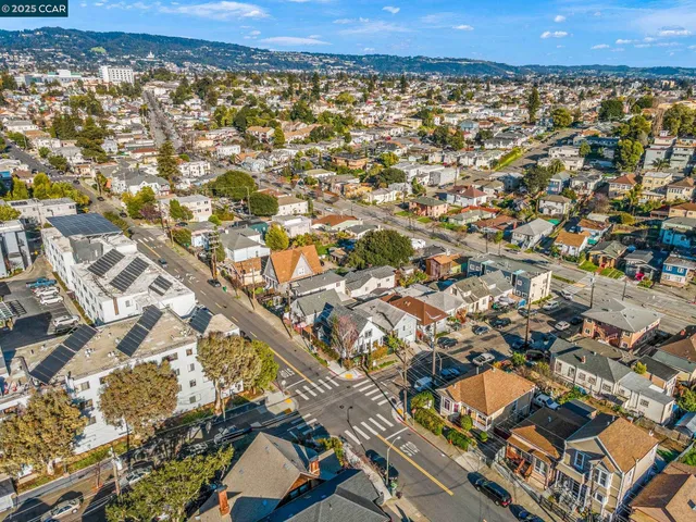 an aerial view of city