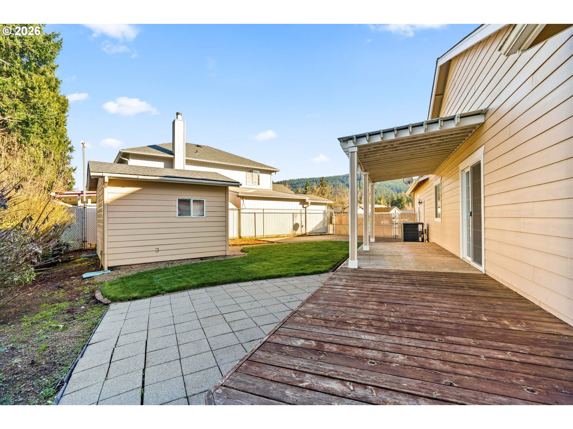 6540 B Street Springfield, OR 97478 - Photo 45 of 48 a view of a back yard of the house