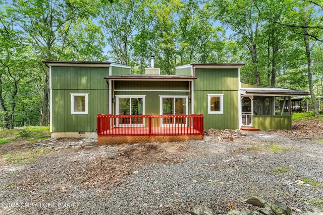 front view of a house with a porch