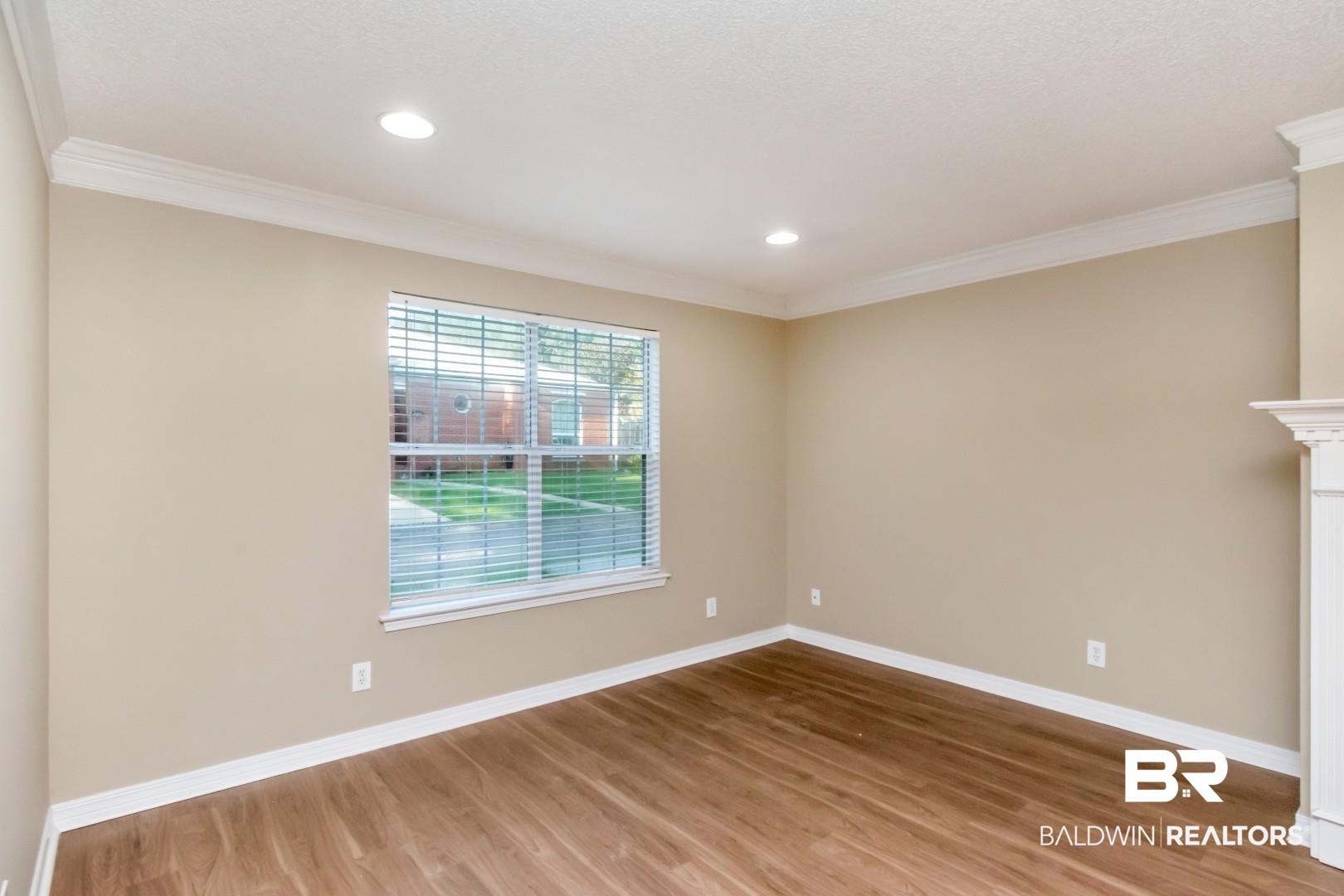 6482 Cedar Bend Court Mobile, AL 36608 - Photo 6 of 26 Unfurnished room with crown molding, light wood-style floors, and recessed lighting