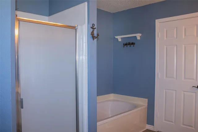 a bathroom with a tub