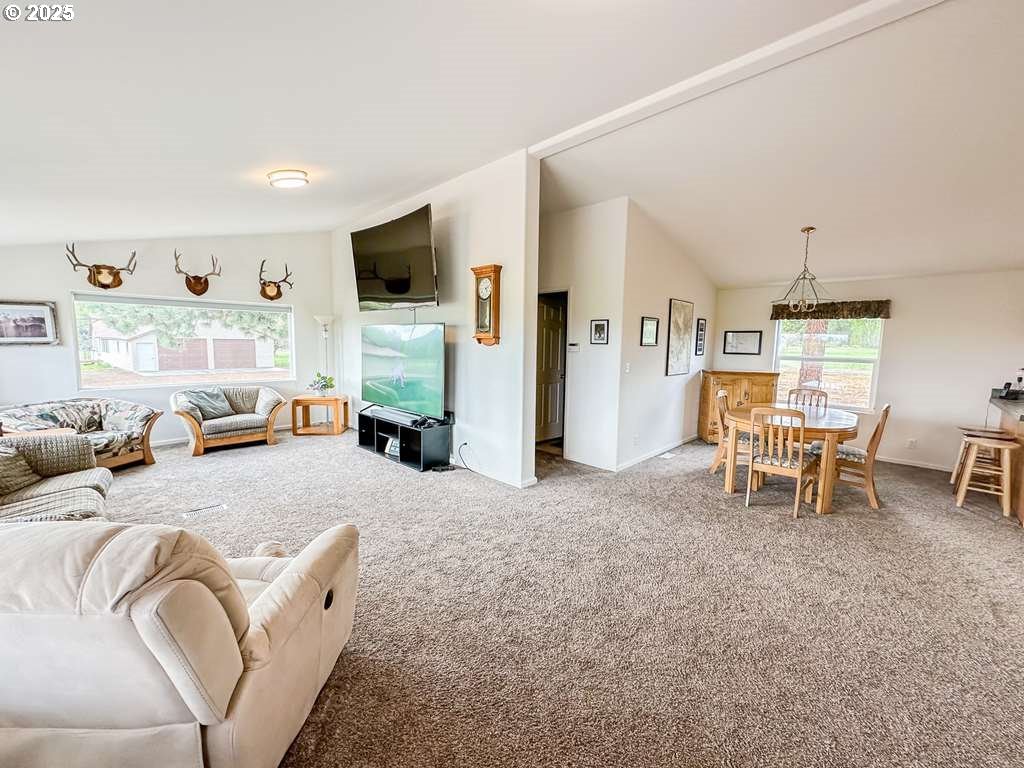 46198 Slaughterhouse Road Halfway, OR 97834 - Photo 9 of 40 a living room with furniture and a flat screen tv
