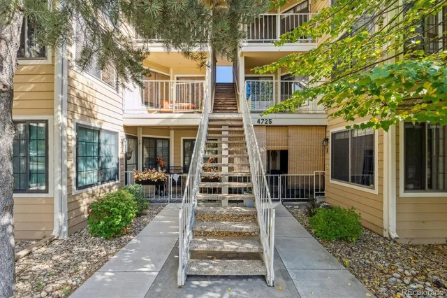 front view of a brick house with a large windows and a large tree