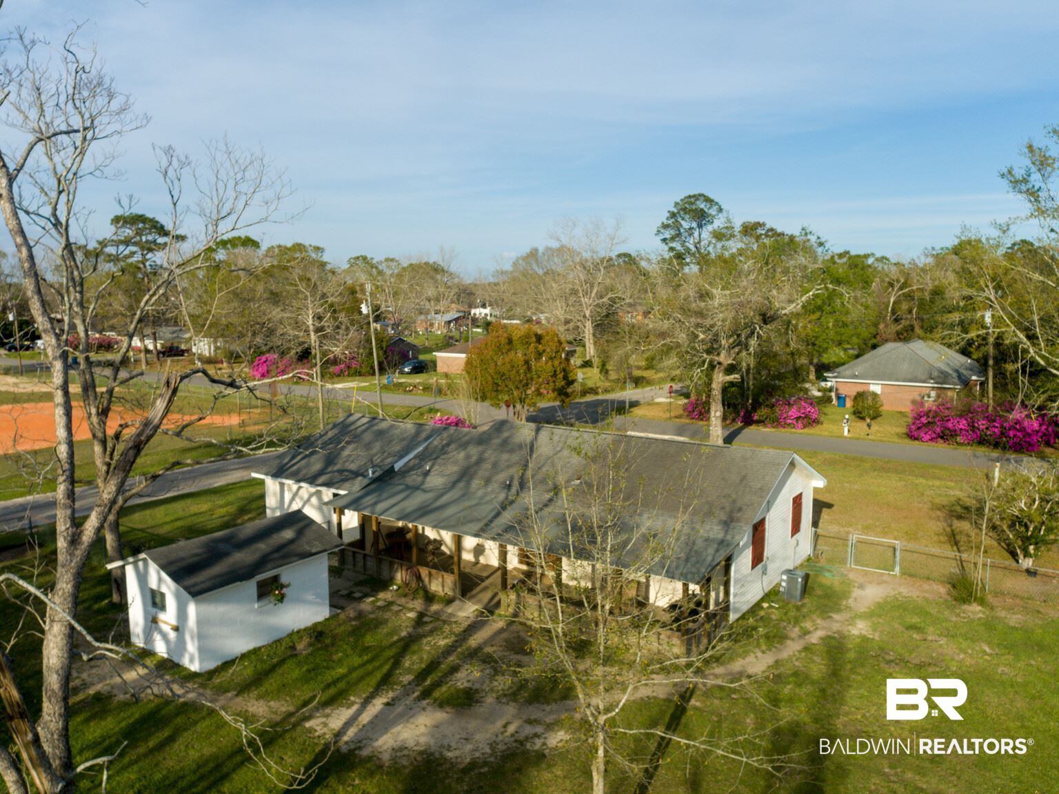 12723 Chicago Street Elberta, AL 36530 - Photo 42 of 49 Drone Backyard