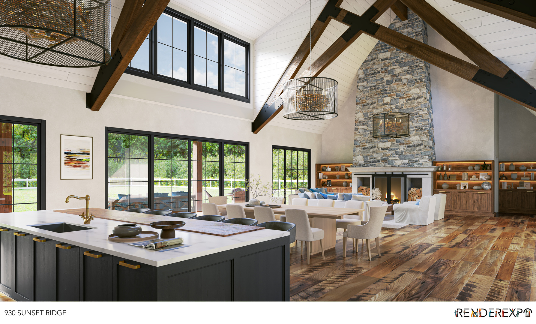 1930 Sunset Ridge Road Northfield, IL 60093 - Photo 2 of 4 a kitchen island with lots of counter space