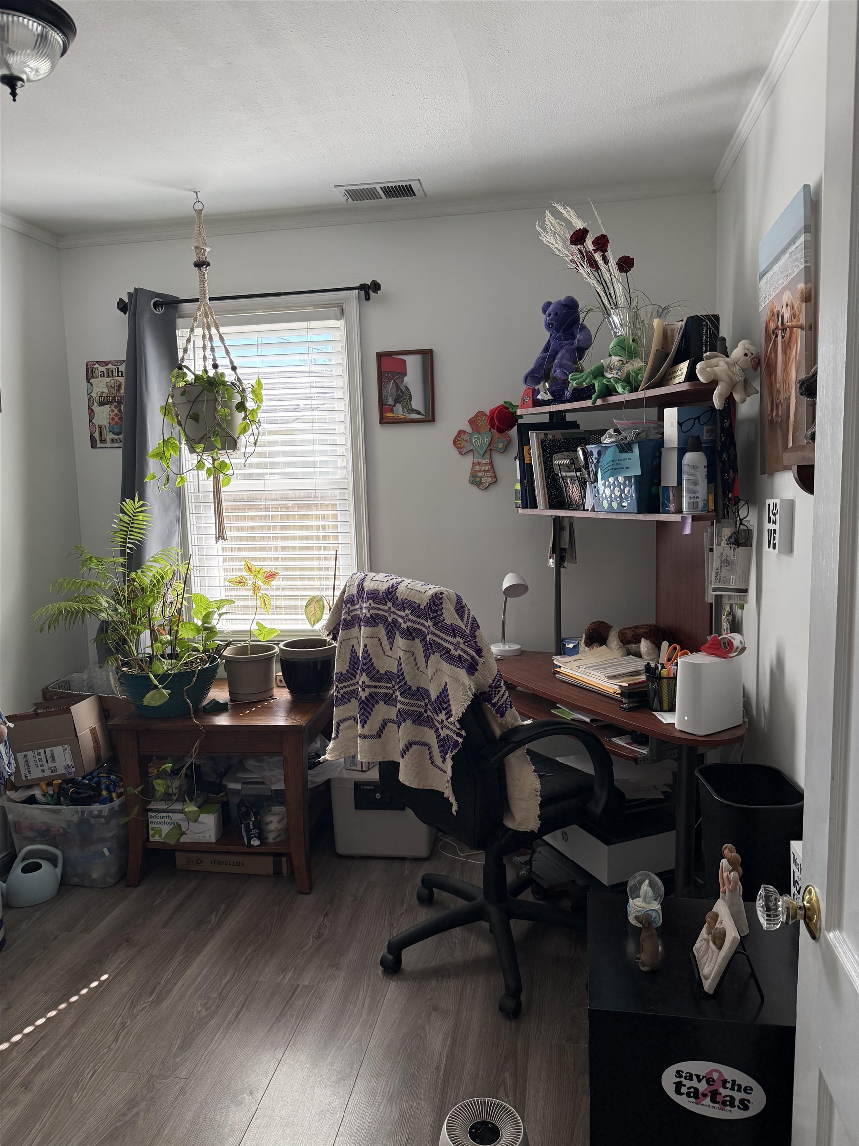 1332 Wells Station Road Memphis, TN 38108 - Photo 12 of 23 Office space featuring wood finished floors and ornamental molding