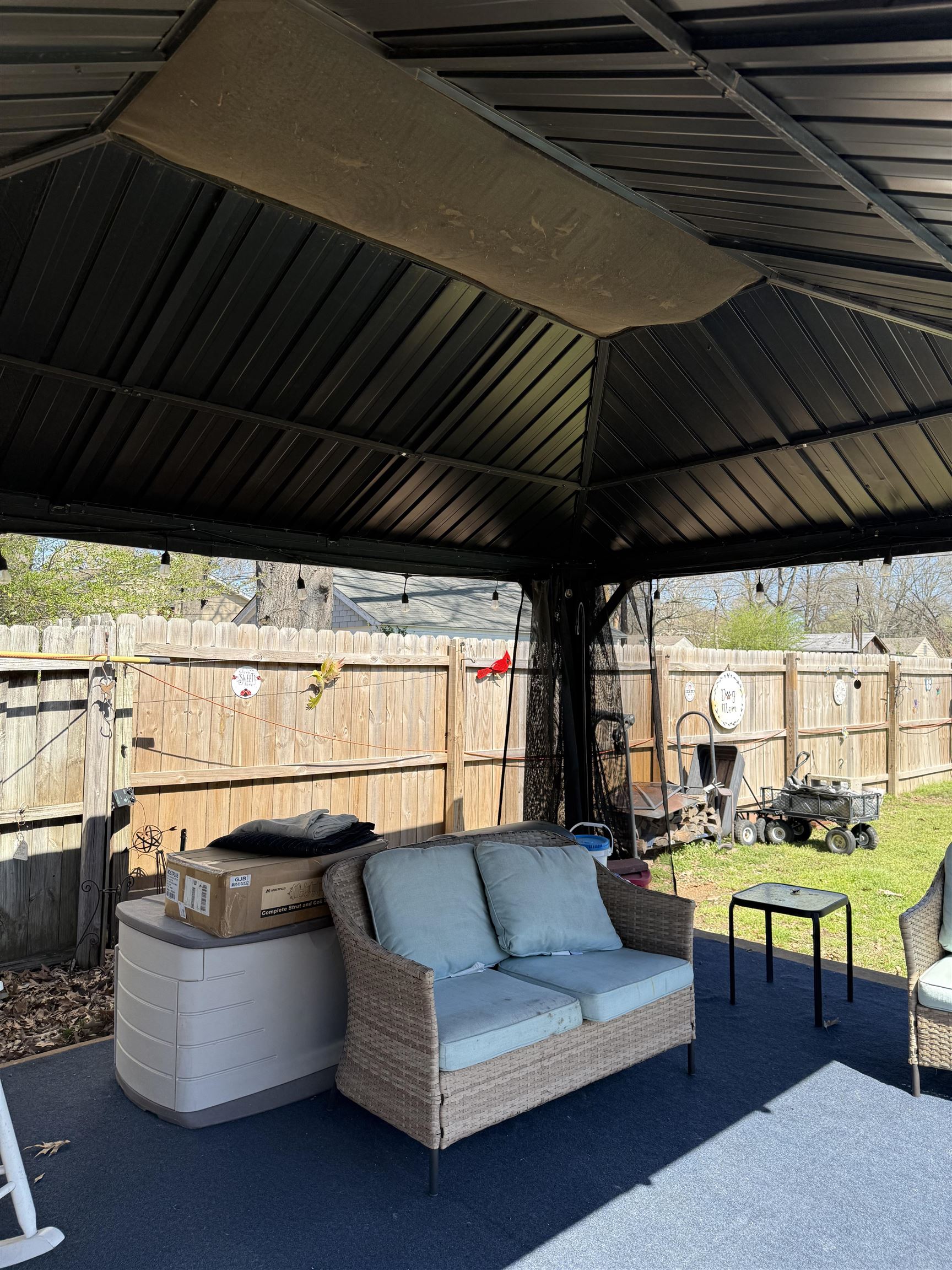 1332 Wells Station Road Memphis, TN 38108 - Photo 16 of 23 Fenced backyard with a patio area and an outdoor lounge area