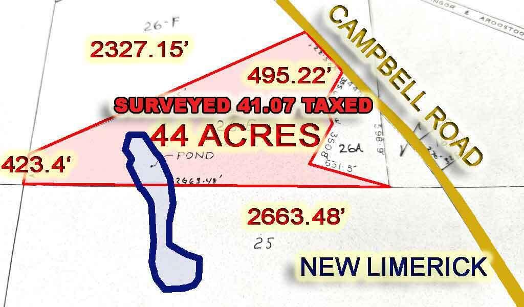 217 Campbell Road New Limerick, ME 04761 - Photo 83 of 92 map-surveyed-land-maine-NEW