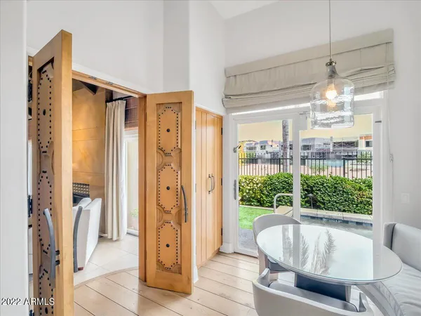 a very nice looking room with a large window