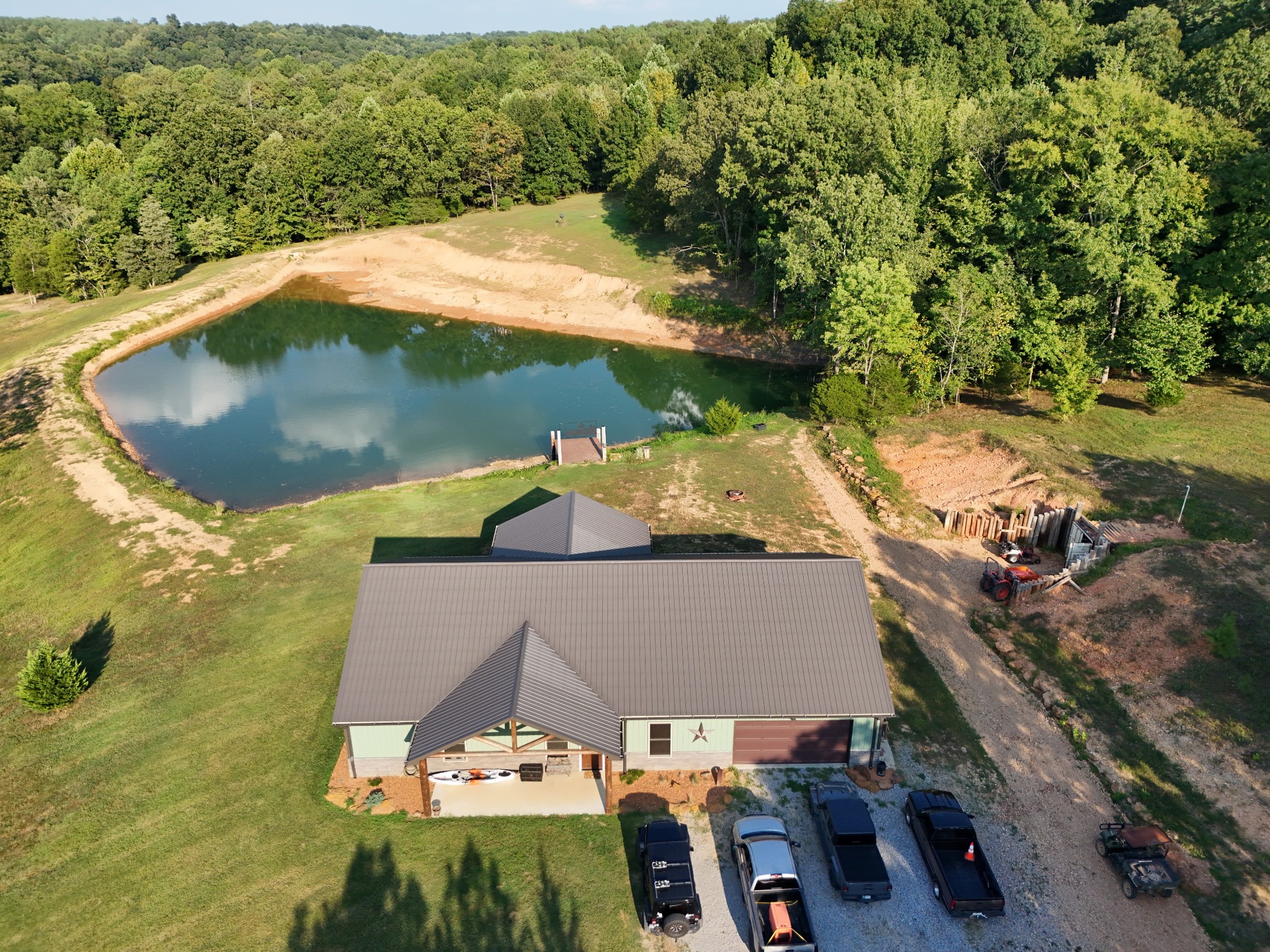 330 Durwachter Road Dover, TN 37058 - Photo 5 of 86 an aerial view of a house with a lake view