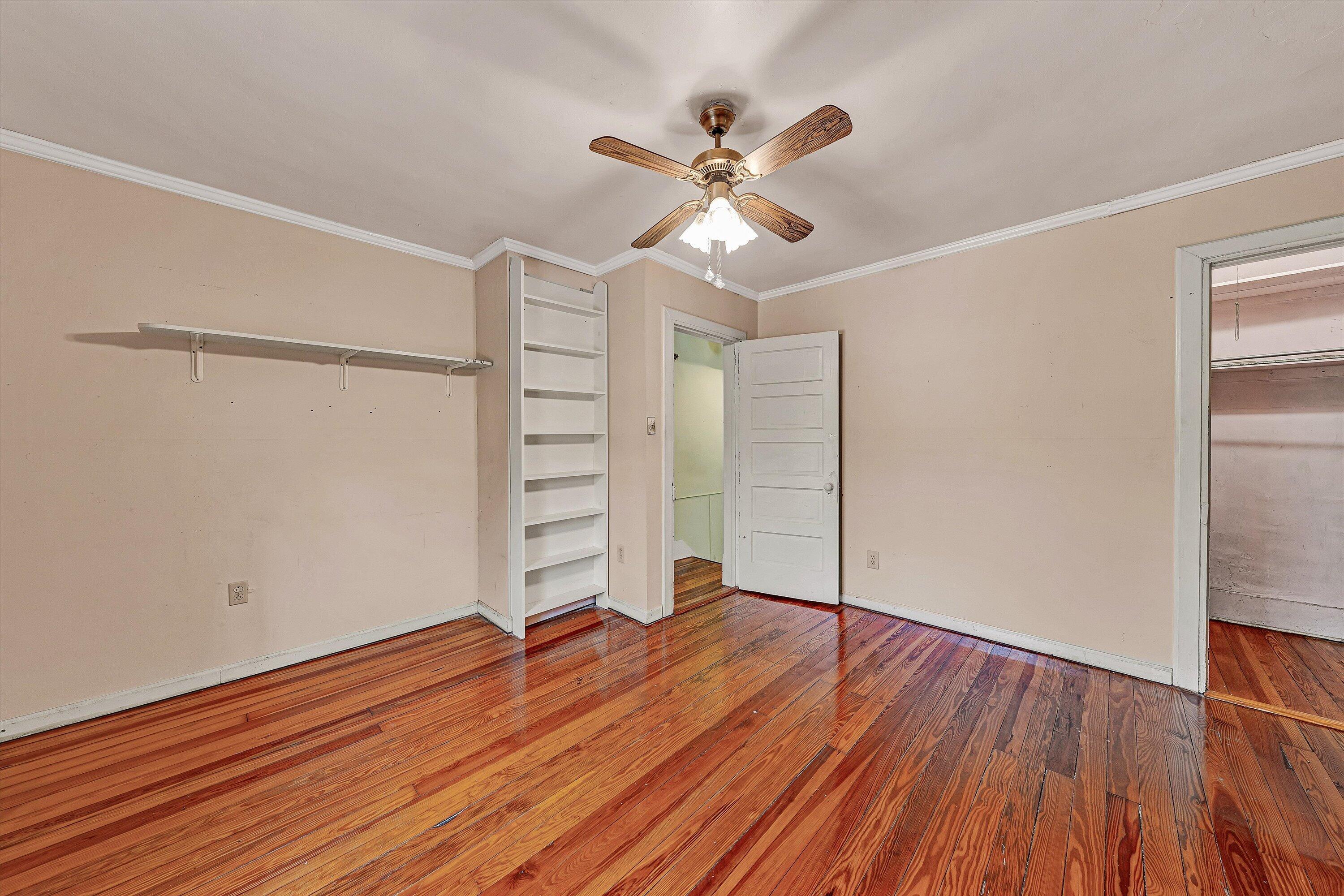 4787 Glade Creek Road Roanoke, VA 24012 - Photo 16 of 37 a view of empty room with wooden floor and fan
