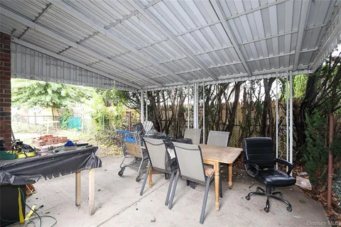 a outdoor space with furniture