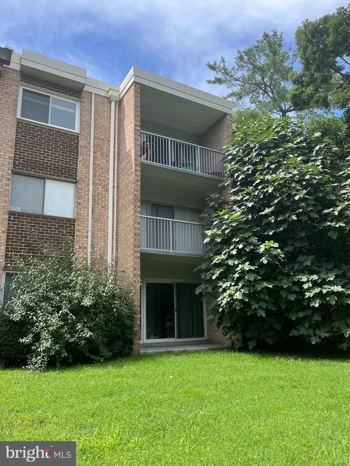 Outdoor balcony -- ground floor unit