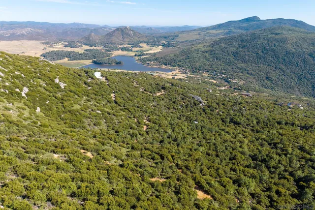 a view of city and mountain