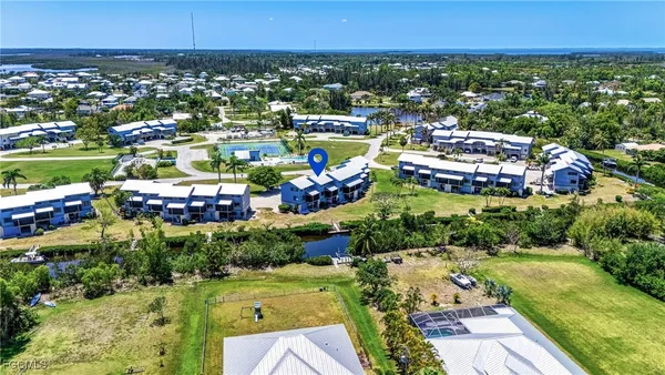 a view of a swimming pool with a outdoor space