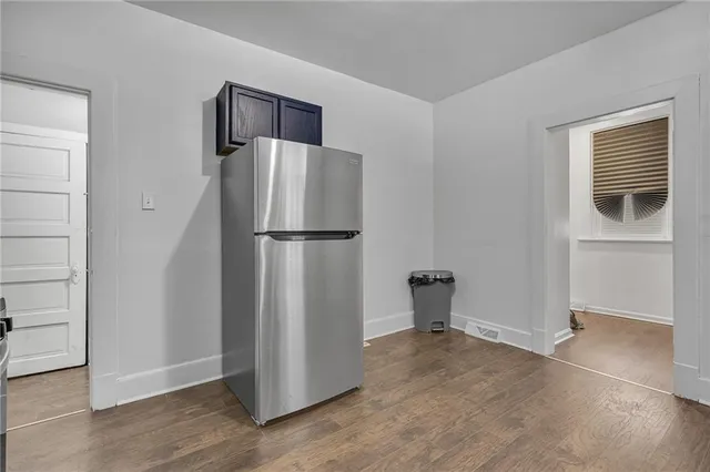 a bathroom with a sink and mirror