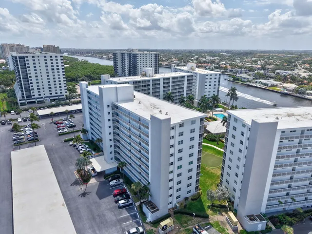 an aerial view of a city