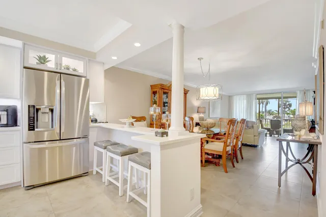 a kitchen with counter space and appliances