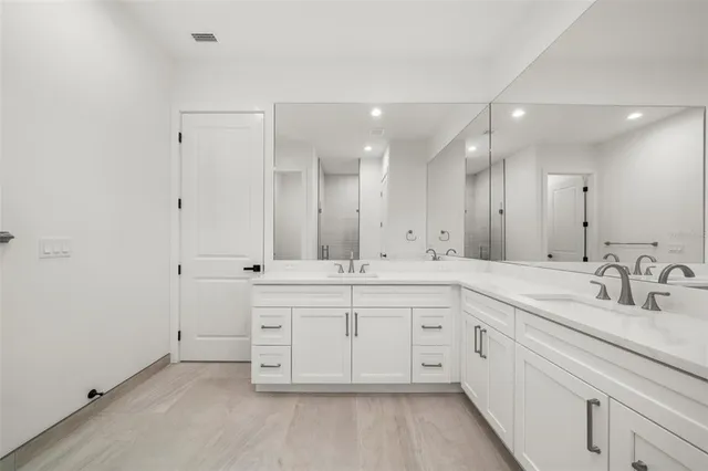 a bathroom with a shower and a toilet