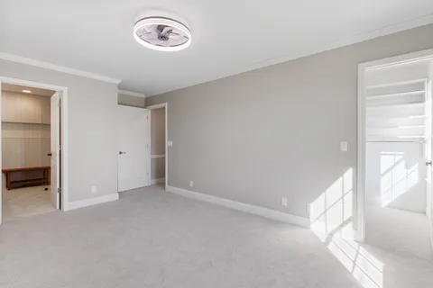 a view of a livingroom with a staircase