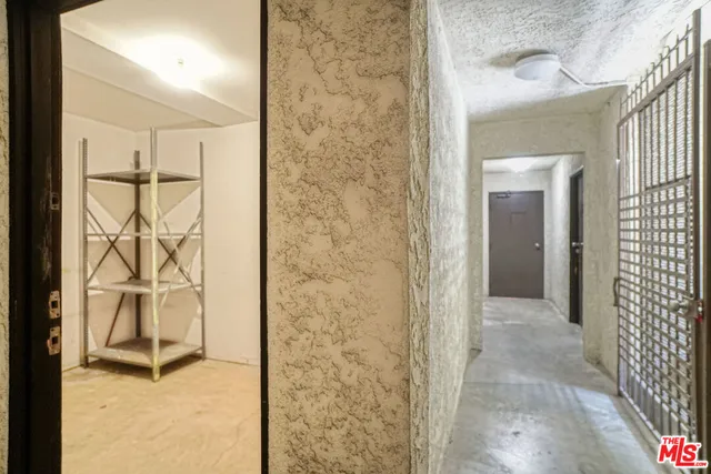 a view of a storage room