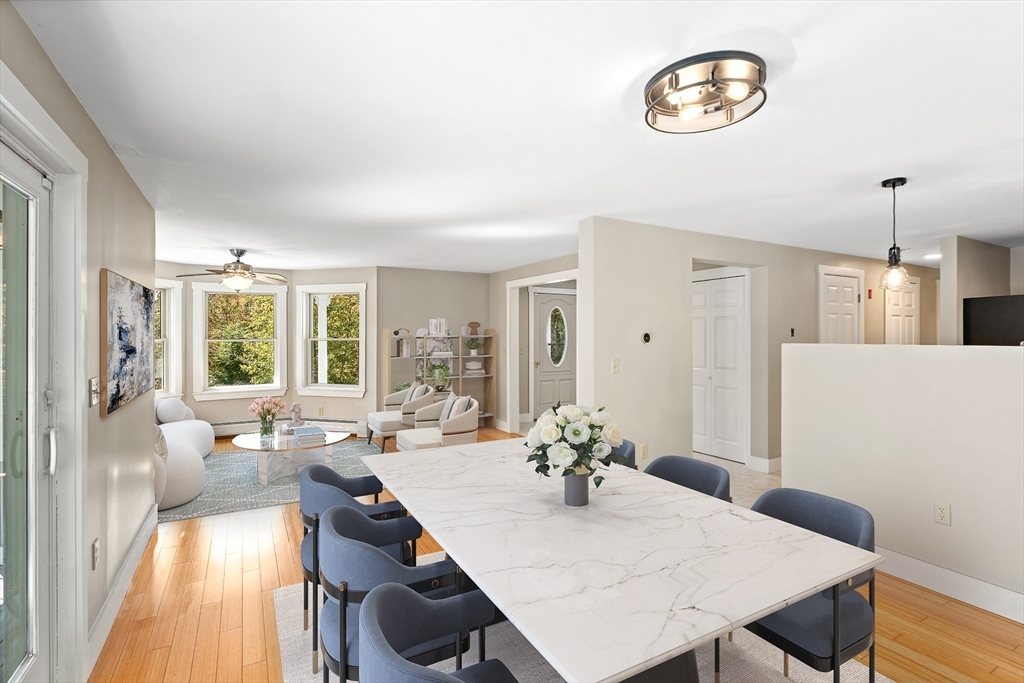 230 South Ashfield Road Conway, MA 01096 - Photo 13 of 35 a view of a dining room with furniture window and wooden floor