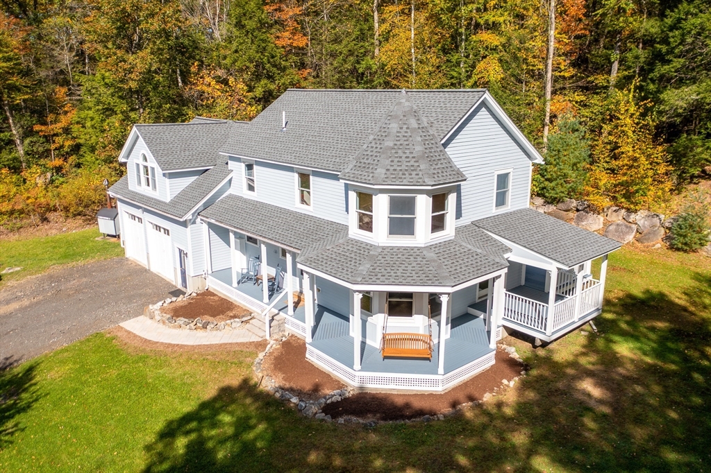 230 South Ashfield Road Conway, MA 01096 - Photo 2 of 35 a front view of a house with a yard