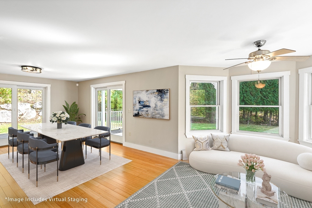230 South Ashfield Road Conway, MA 01096 - Photo 7 of 35 a living room with furniture and a large window
