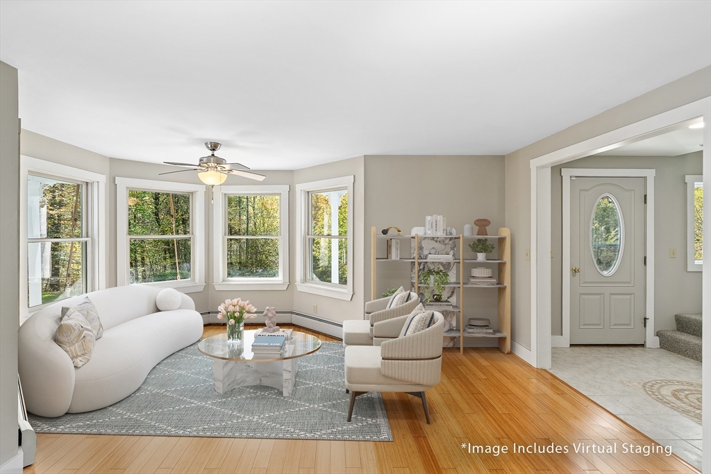 230 South Ashfield Road Conway, MA 01096 - Photo 8 of 35 a living room with furniture and large windows