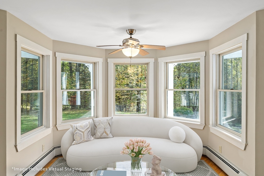 230 South Ashfield Road Conway, MA 01096 - Photo 9 of 35 a living room with furniture and a large window
