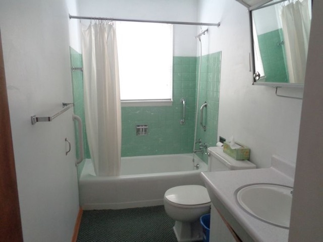 102 Cleveland Avenue Rochelle, IL 61068 - Photo 8 of 14 a bathroom with a sink toilet and shower