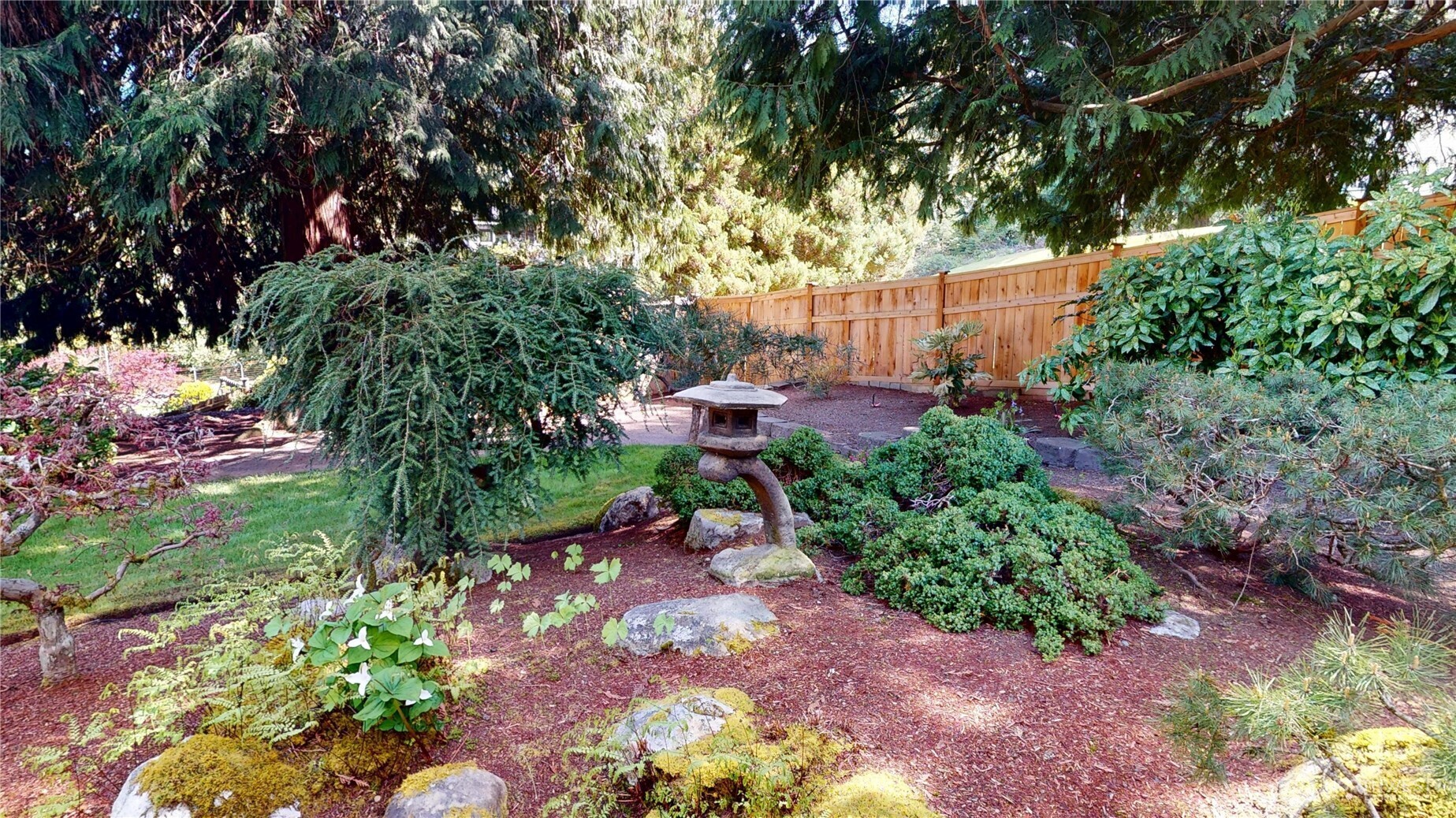 1533 Northeast Tagholm Road Poulsbo, WA 98370 - Photo 33 of 40 a backyard of a house with lots of green space