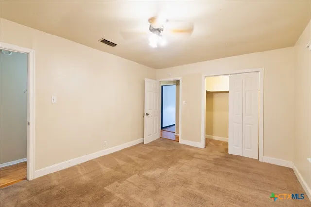 a view of an empty room