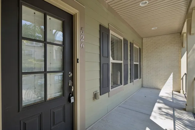 a view of front door