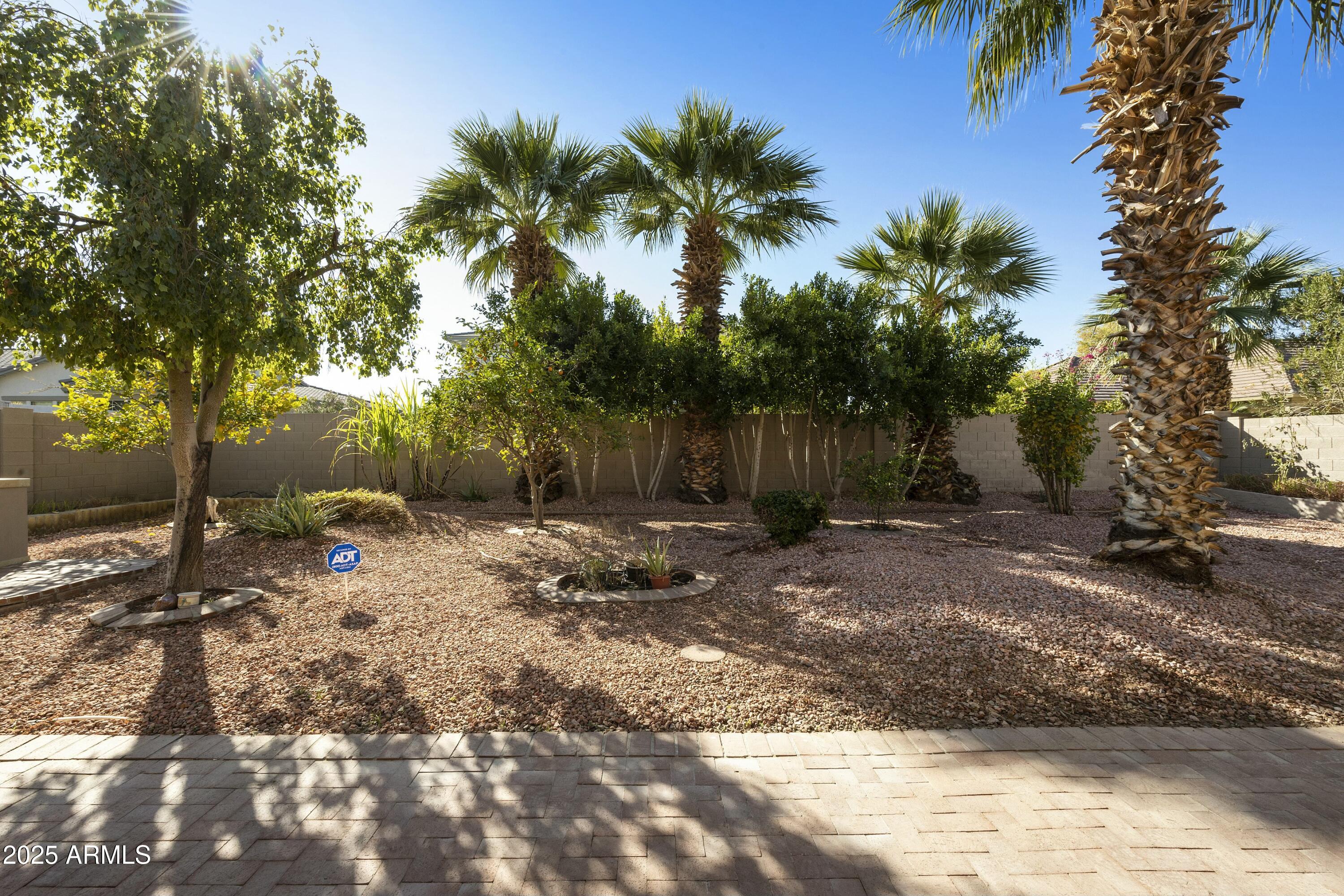 4615 West Corral Road Laveen, AZ 85339 - Photo 40 of 48 a backyard of a house with lots of green space