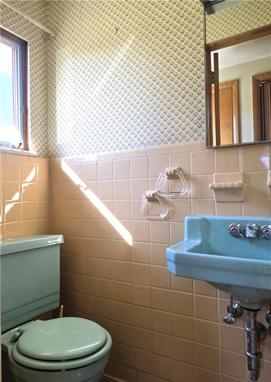 770 Pittsburgh Road Butler, PA 16002 - Photo 10 of 32 a bathroom with a sink a toilet and a mirror