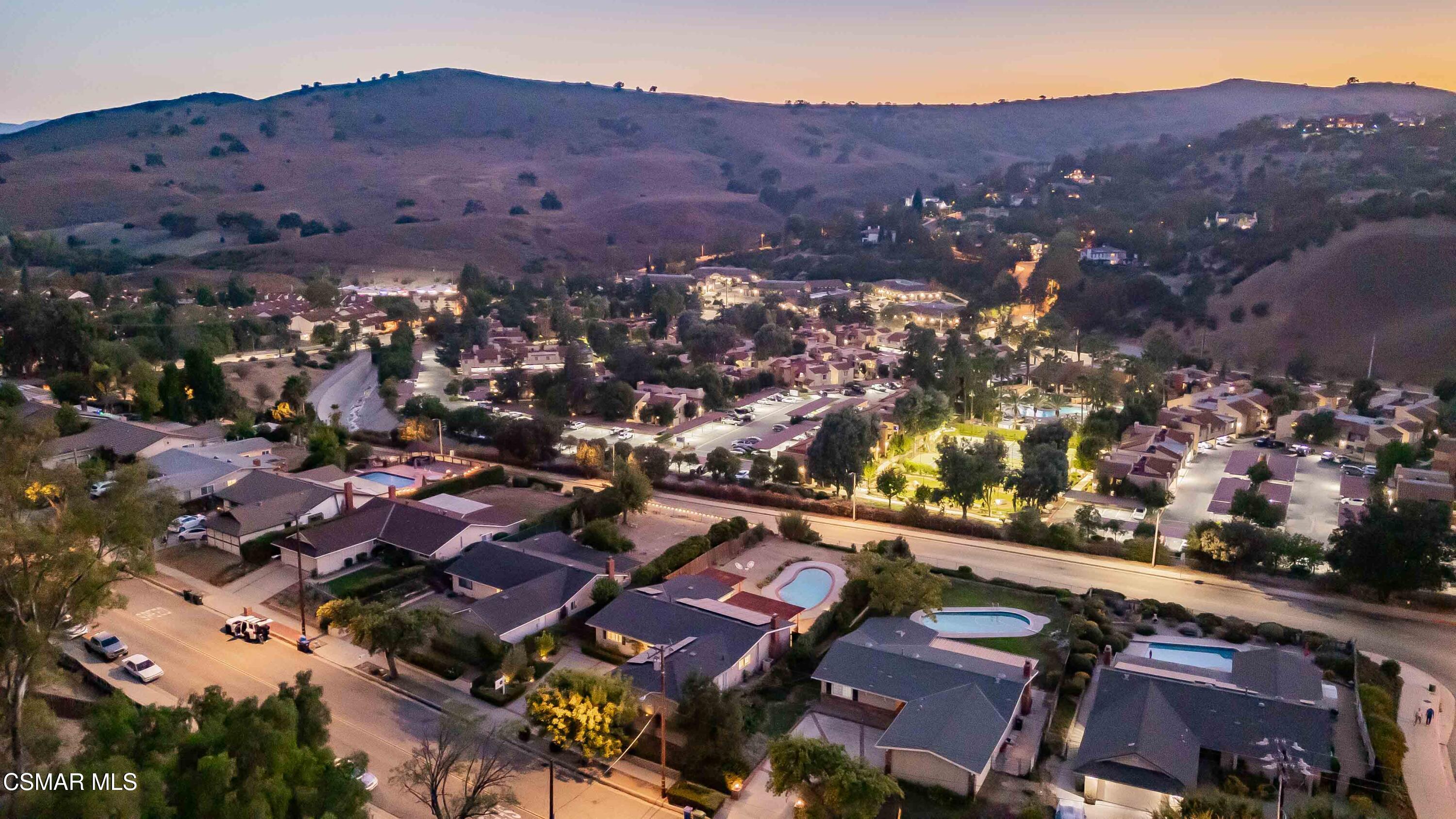 5839 Parkmor Road Calabasas, CA 91302 - Photo 27 of 42 an aerial view of residential houses and outdoor space