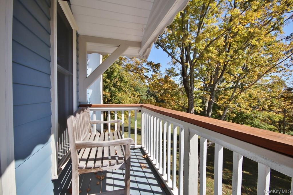 575 Roosa Gap Road Bloomingburg, NY 12721 - Photo 25 of 50 a view of a balcony with wooden floor