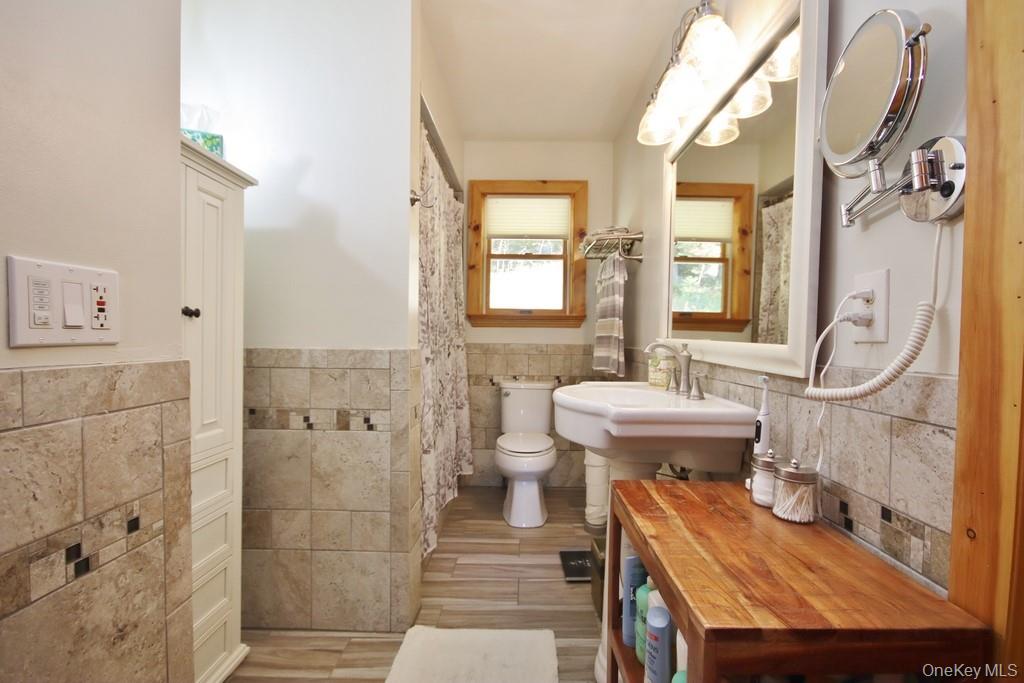 575 Roosa Gap Road Bloomingburg, NY 12721 - Photo 33 of 50 a bathroom with a sink a toilet and shower