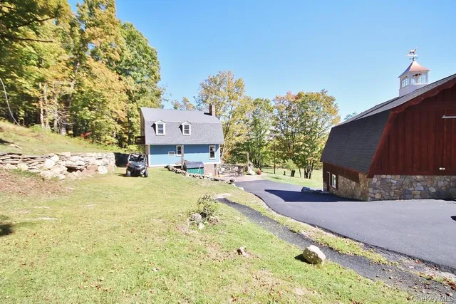 a view of swimming pool with a yard