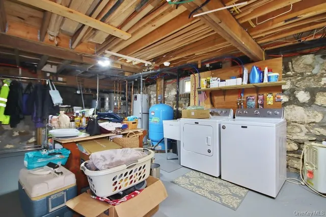 a view of storage and utility room