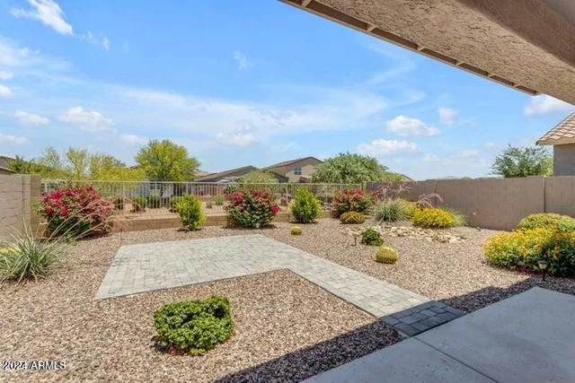 a view of a house with a patio