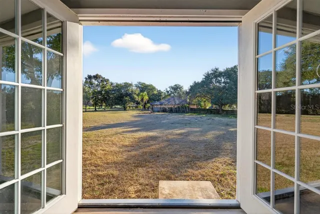 a view of front door