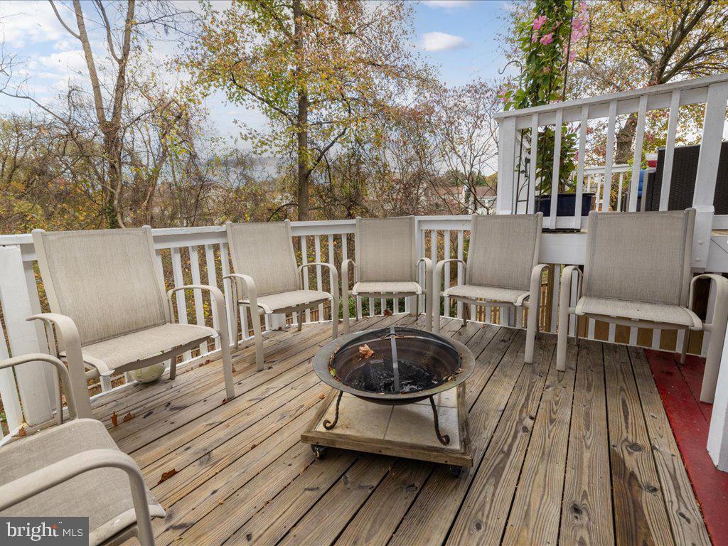 2904 Rockingham Court Pasadena, MD 21122 - Photo 47 of 52 Deck with Firepit