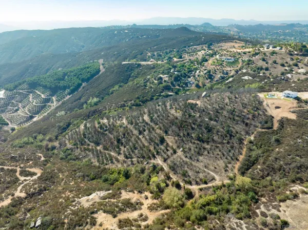 a view of city and mountain