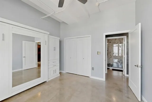 a view of an empty room and window