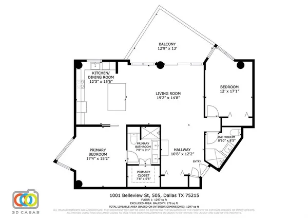$435,000 | 1001 Belleview Street, Unit 505, Dallas, TX 75215
