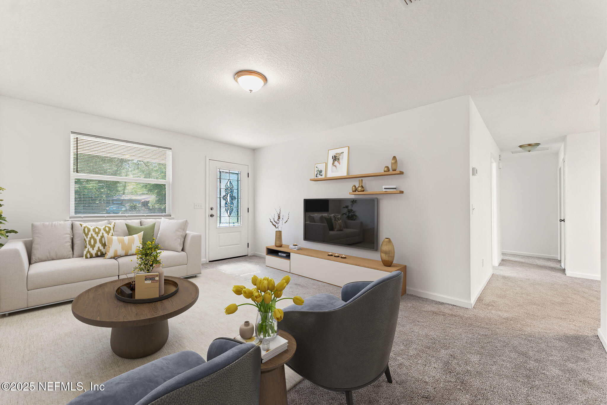 4906 Chivalry Drive Jacksonville, FL 32208 - Photo 3 of 17 Living Room - staged photo