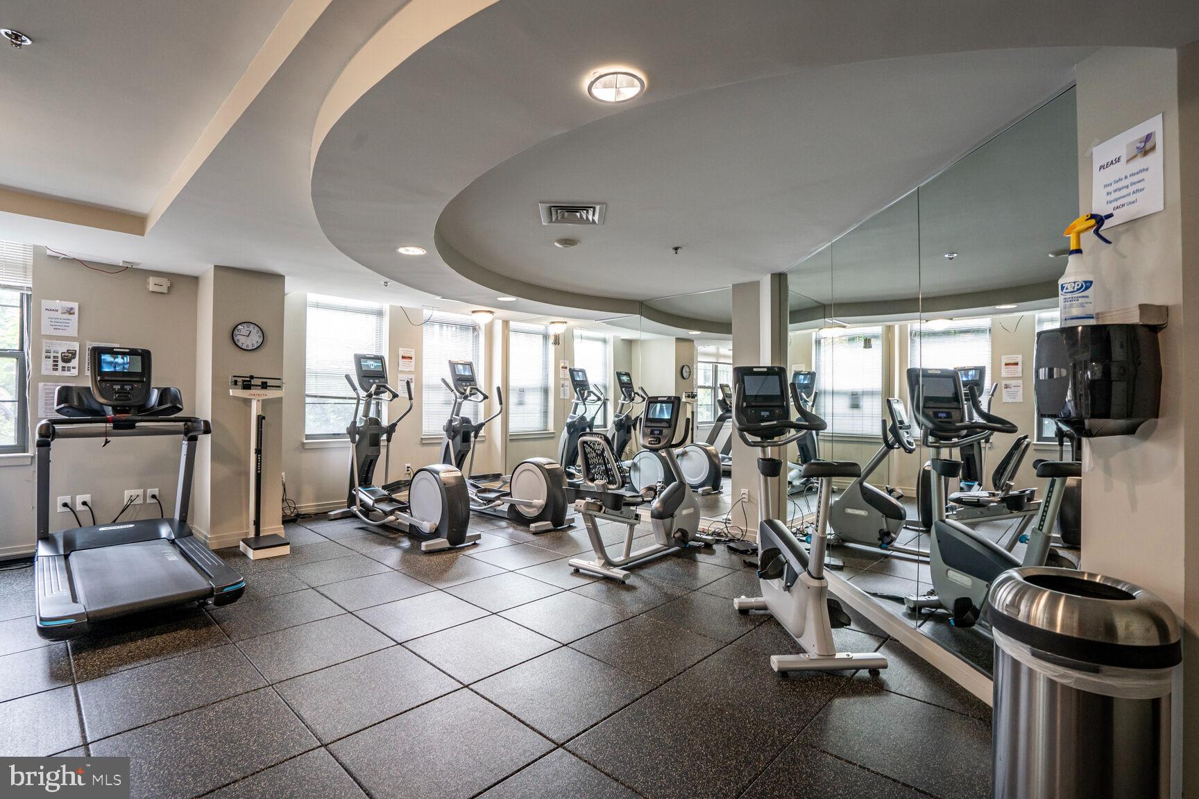 1830 Fountain Drive, Unit 1106 Reston, VA 20190 - Photo 18 of 30 a view of a room with gym equipment